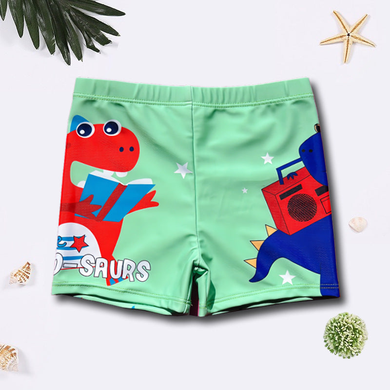 Children's Cartoon Swim Trunks