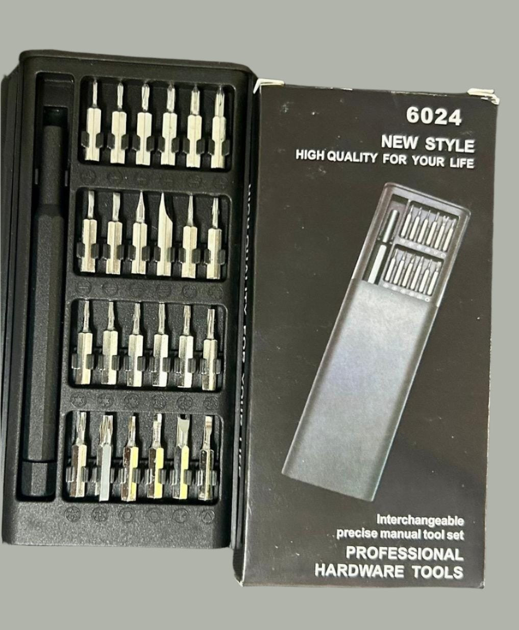 24 pcs Precision Screwdriver Set with Alloy S2 Steel Bits