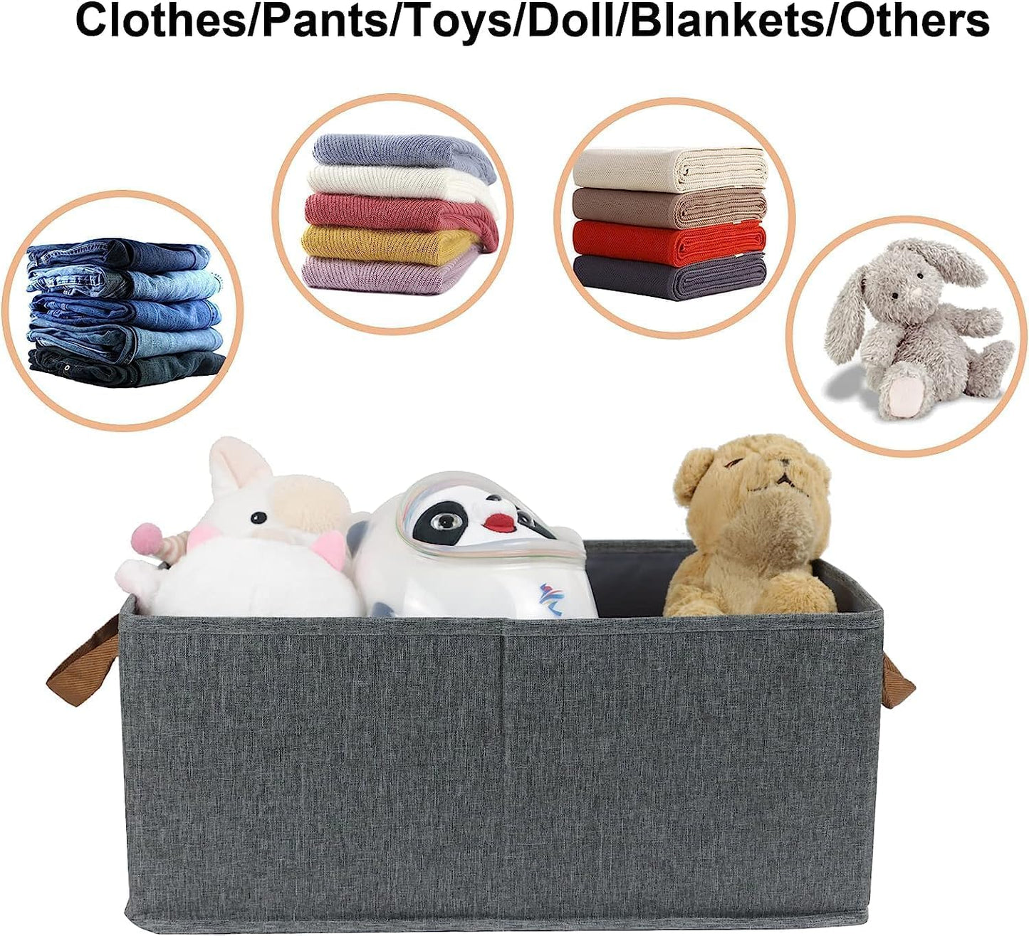 Clothes Organizer Storage Box (Washable Fabric)