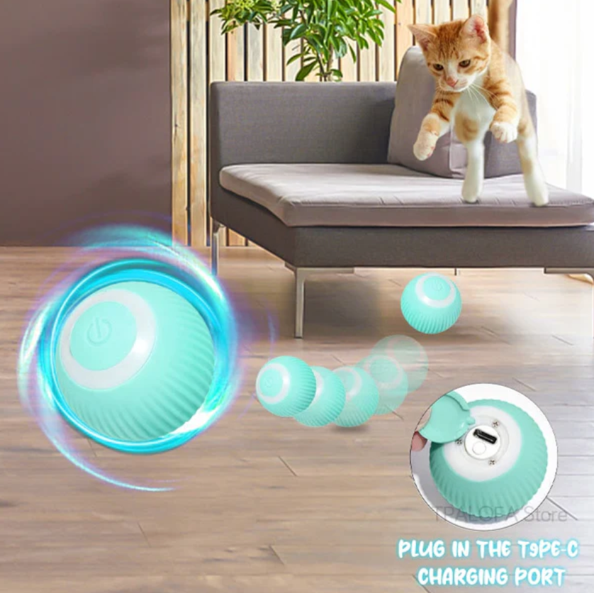 Automatic Smart Self-Rolling Teasing Pet Ball