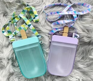 Leak-proof Ice Cream Drink Water Bottle with Strap