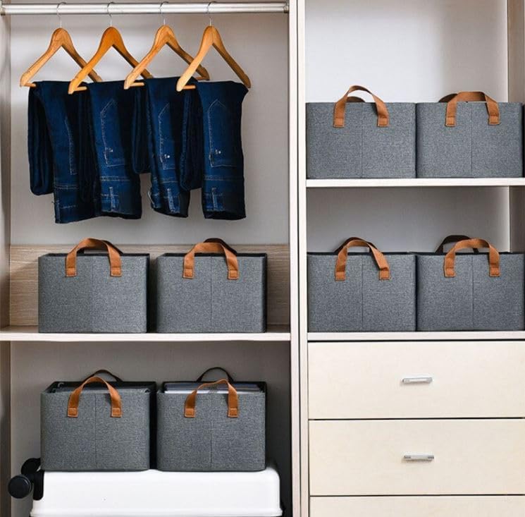 Clothes Organizer Storage Box (Washable Fabric)