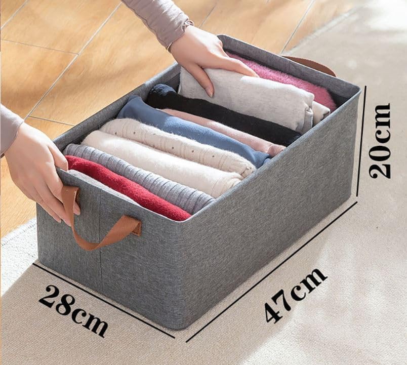 Clothes Organizer Storage Box (Washable Fabric)