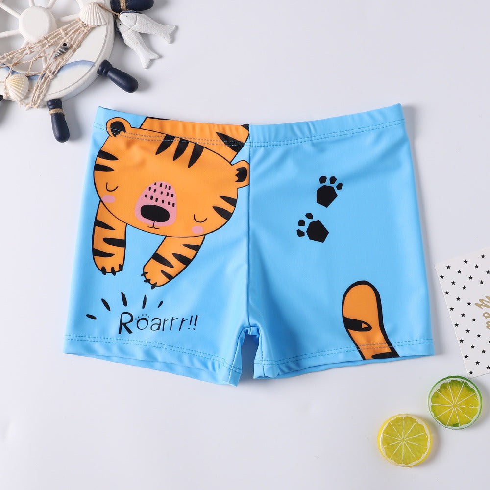 Children's Cartoon Swim Trunks