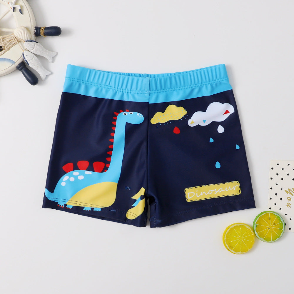 Children's Cartoon Swim Trunks
