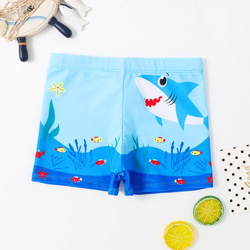 Children's Cartoon Swim Trunks