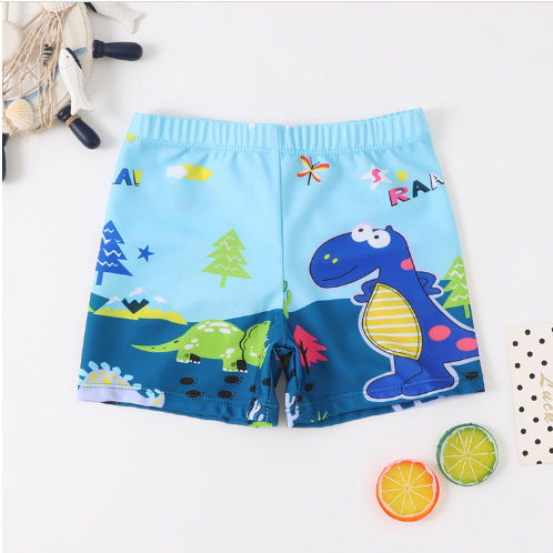 Children's Cartoon Swim Trunks