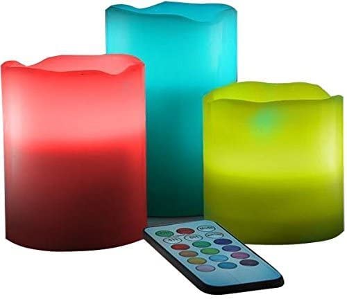 LED Pillar Candle Night Lamp Romantic