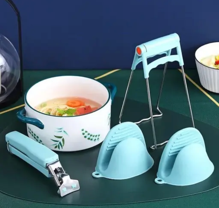 Anti-Scalding Hot Bowl Grippers, Hot Pot Holder (Kitchen Gadget)