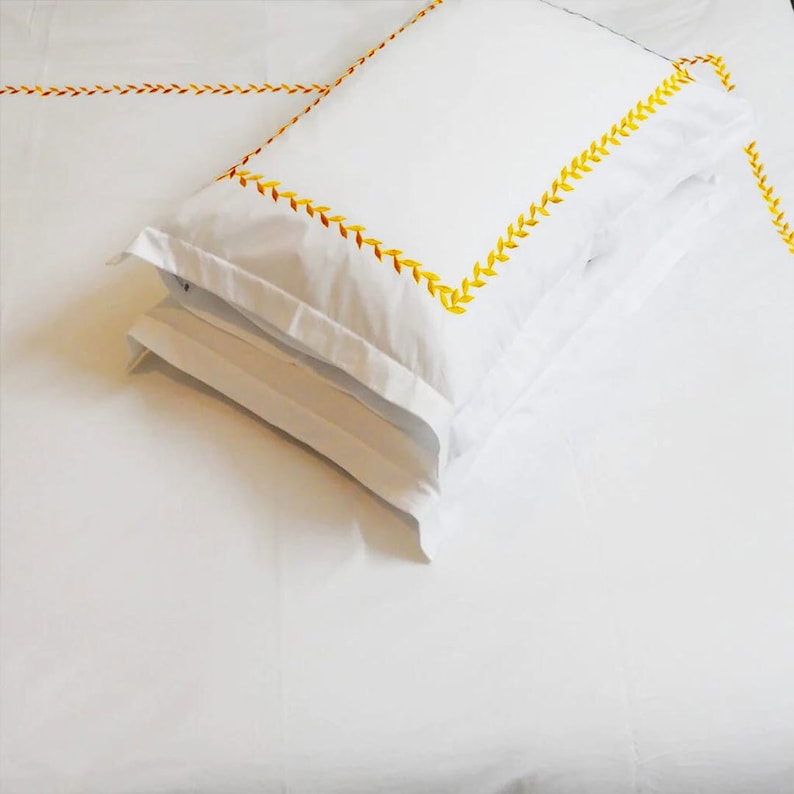 Willow Leaves linen Duvet Cover