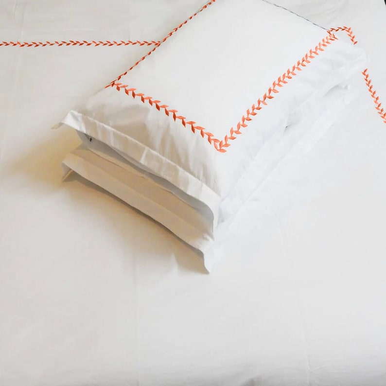 Willow Leaves linen Duvet Cover