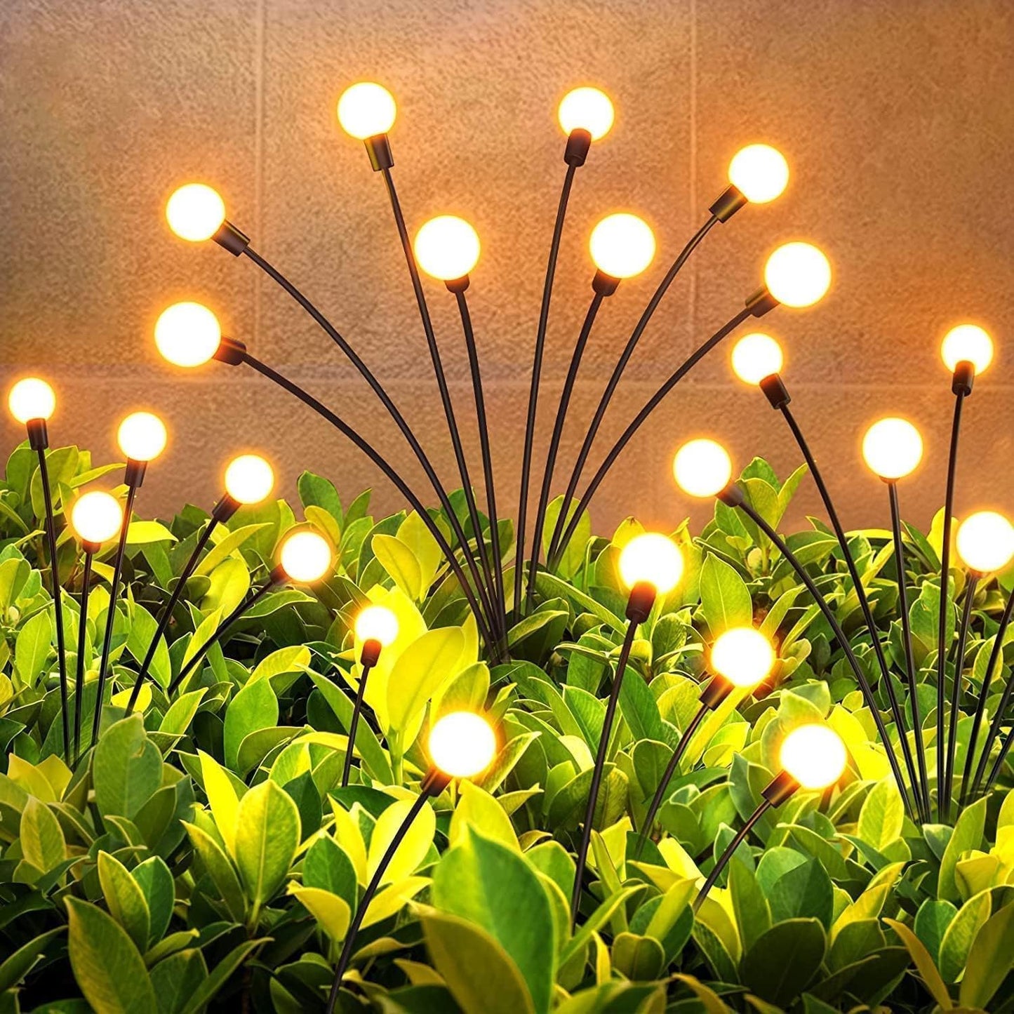 Solar Powered Outdoor Garden LED Lights - 8 pcs - Waterproof (Pack of 2)