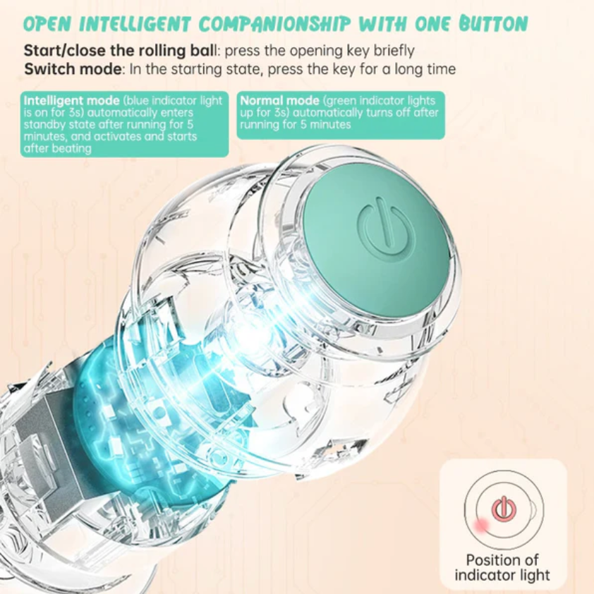 Automatic Smart Self-Rolling Teasing Pet Ball
