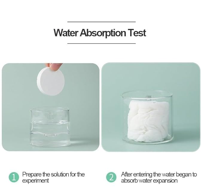 Cotton Towel Tablets, Magic Expand Large Compressed Towel, Disposable Towels (Pack of 1)