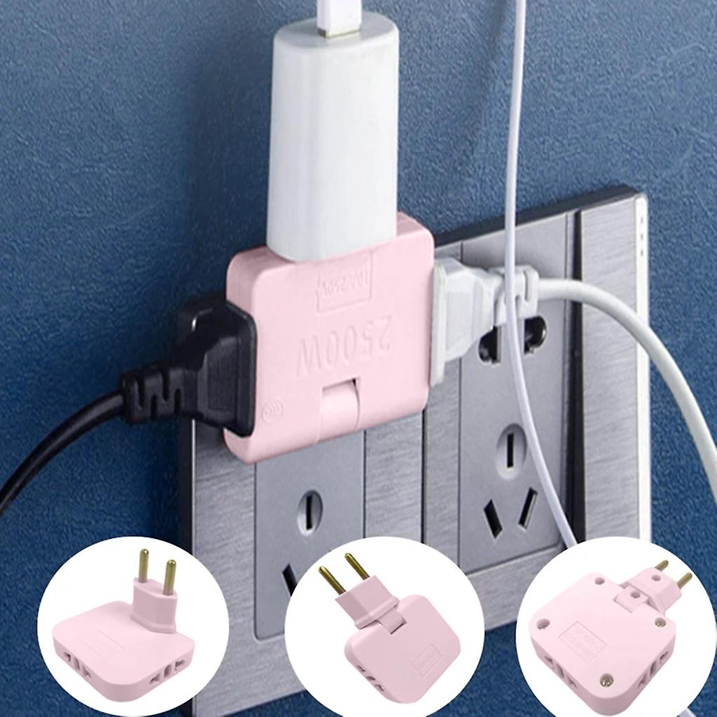 3 in 1 Rotatable Adaptor Mini Slim Wireless Outlet Adapter (Pack of 2)